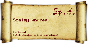 Szalay Andrea névjegykártya